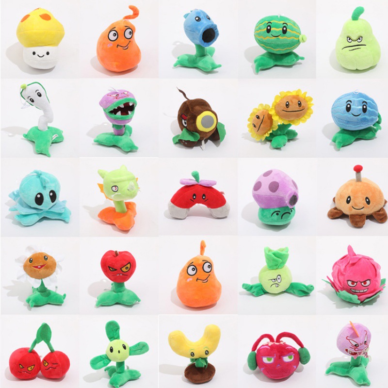 Kids Zombie Toys - Bitkiler vs Zombiler Peluş Oyuncaklar 13-20
