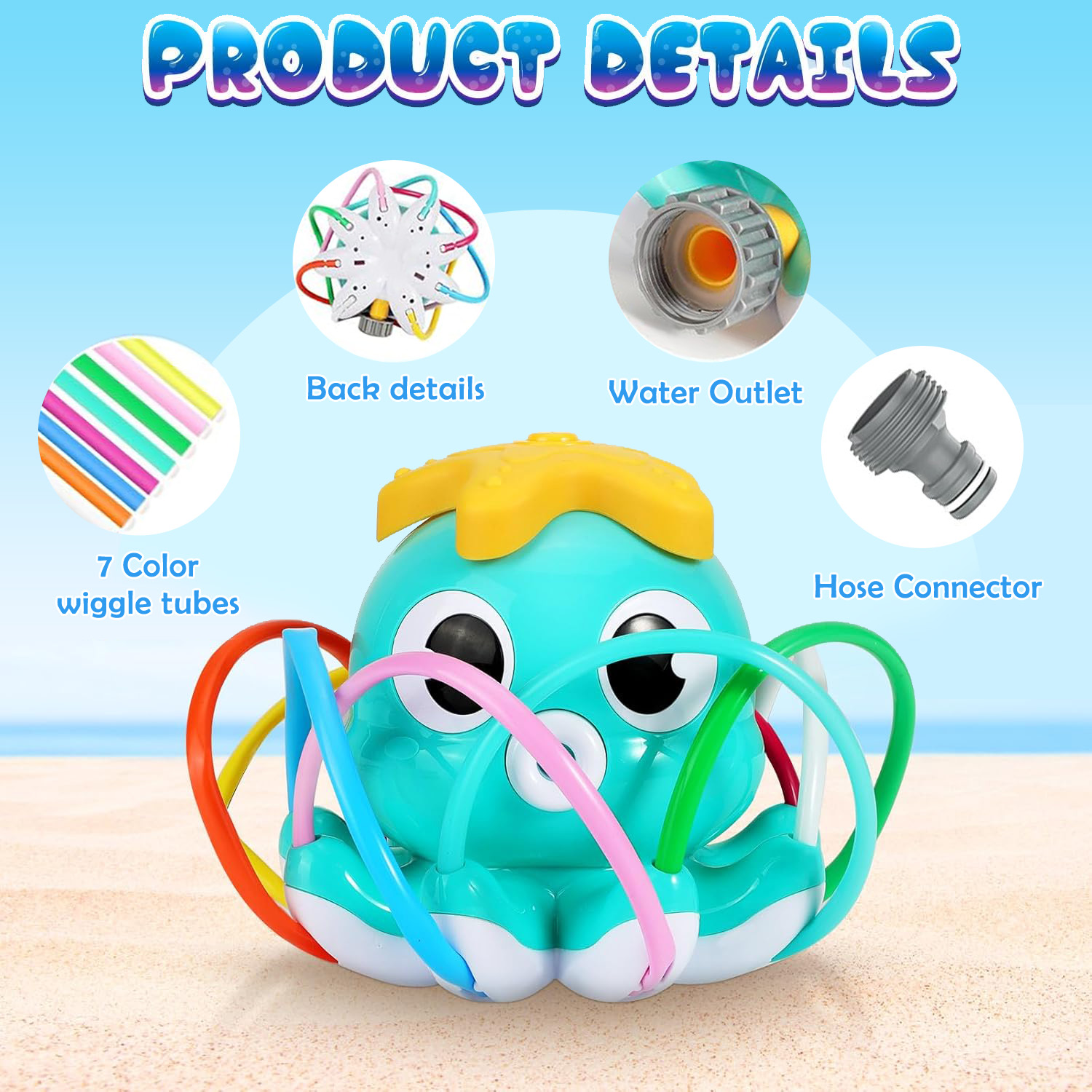 Ahtapot Şeklinde Su Püskürtücü - Kids Yard Toys incelemesi ve fiyatı